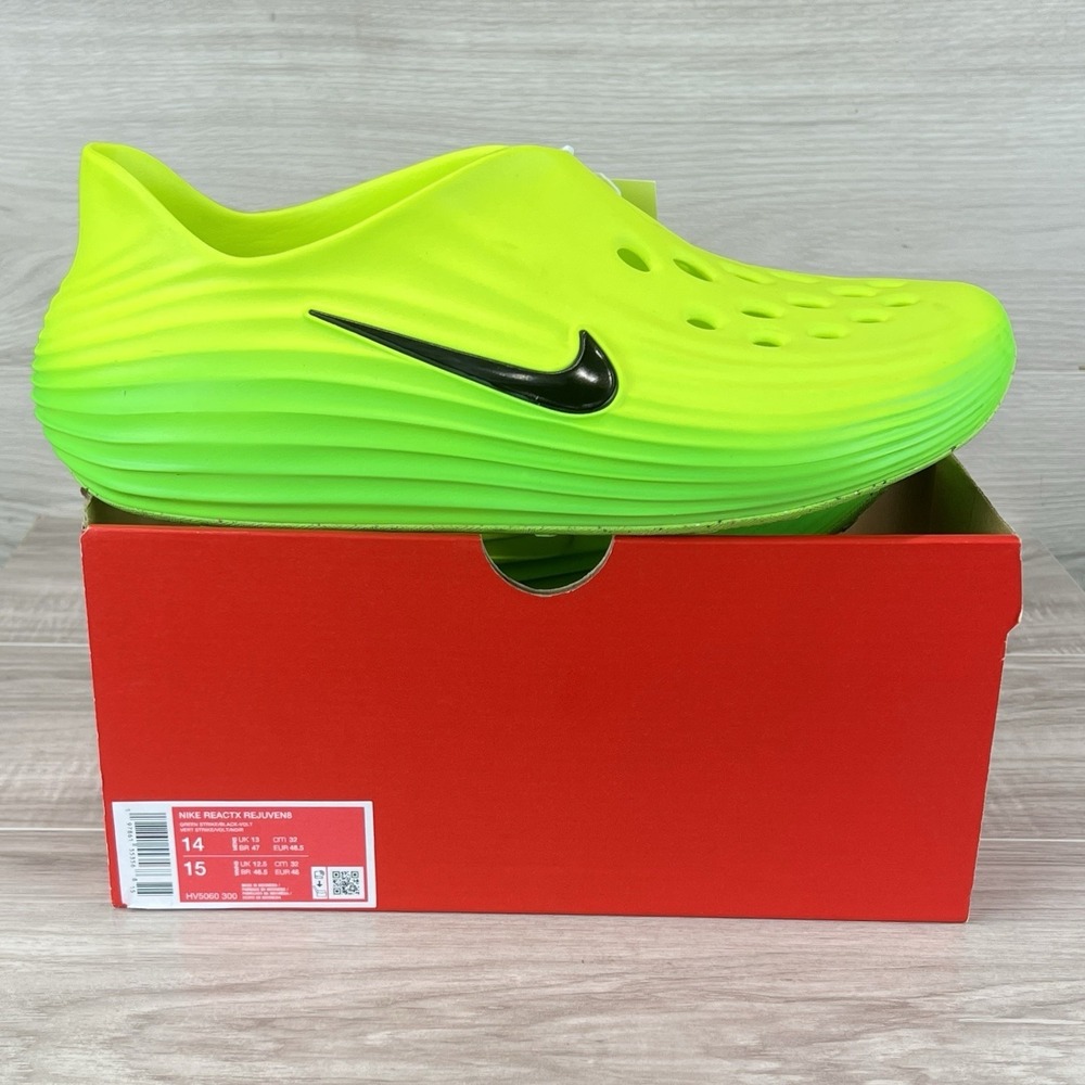 Size 14 - Nike ReactX Rejuven8 Green Strike Volt nby HV5060-300 - Picture 1 of 8